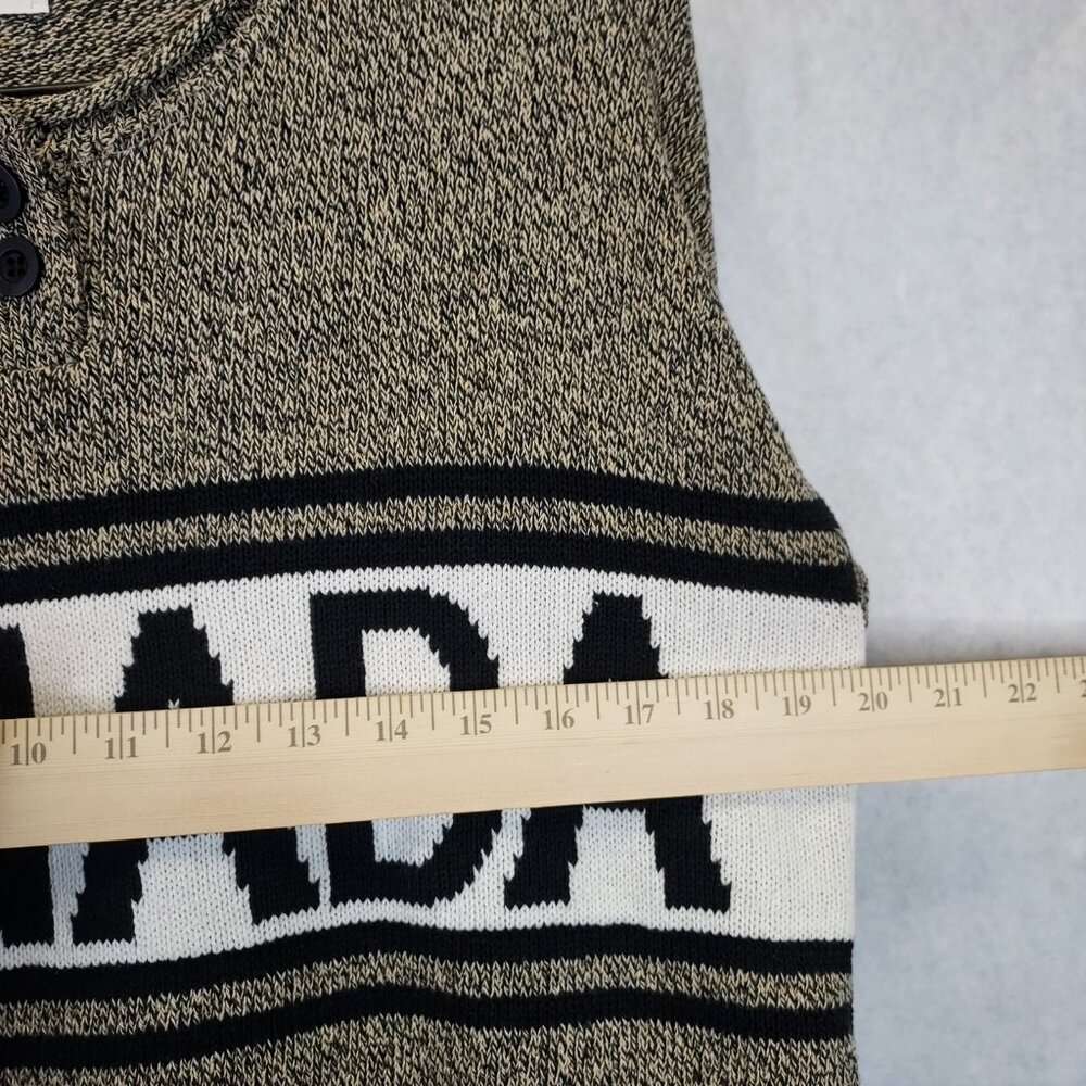 Cotton Country Parkhurst Henley Sweater Women S Knit Canada Maple Preppy Cabin - Picture 13 of 13